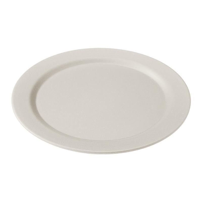 EcoSouLife White Biodegradable 25cm Dinner Plate All Natural Material