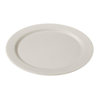 EcoSouLife White Biodegradable 25cm Dinner Plate All Natural Material
