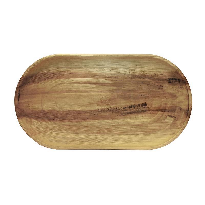 EcoSouLife Disposable Large Serving Tray Areca Nut Leaf Material Top Shot