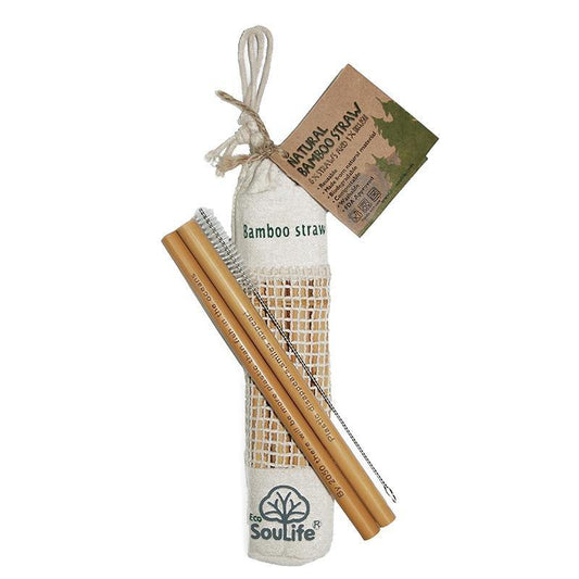 Natural Bamboo Straws Set - EcoSouLife