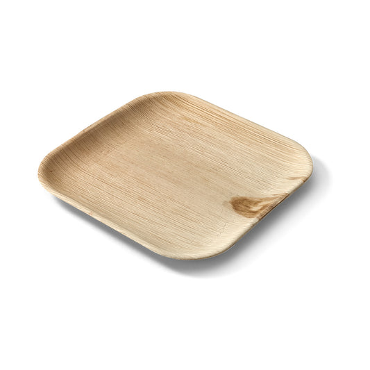 Areca Nut Leaf Medium Square Plate 5PC - EcoSouLife