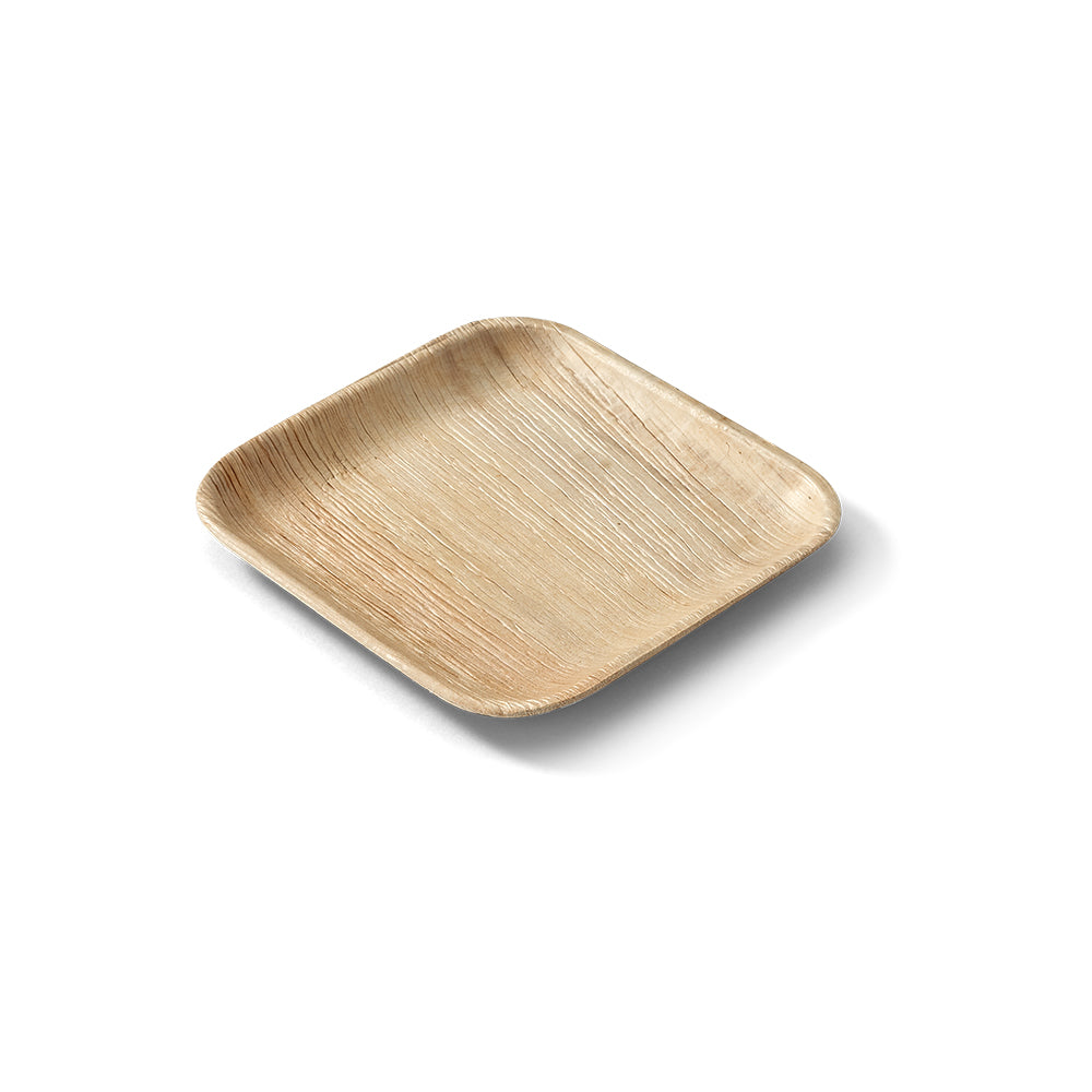 Areca Nut Leaf Small Square Plate 5PC