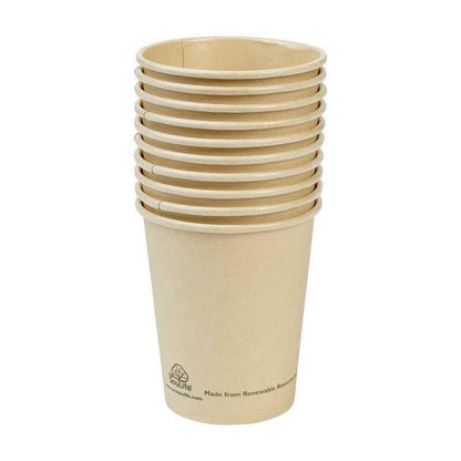 EcoSouLife 10 PC Cups Set Stack Natural Sugarcane Material